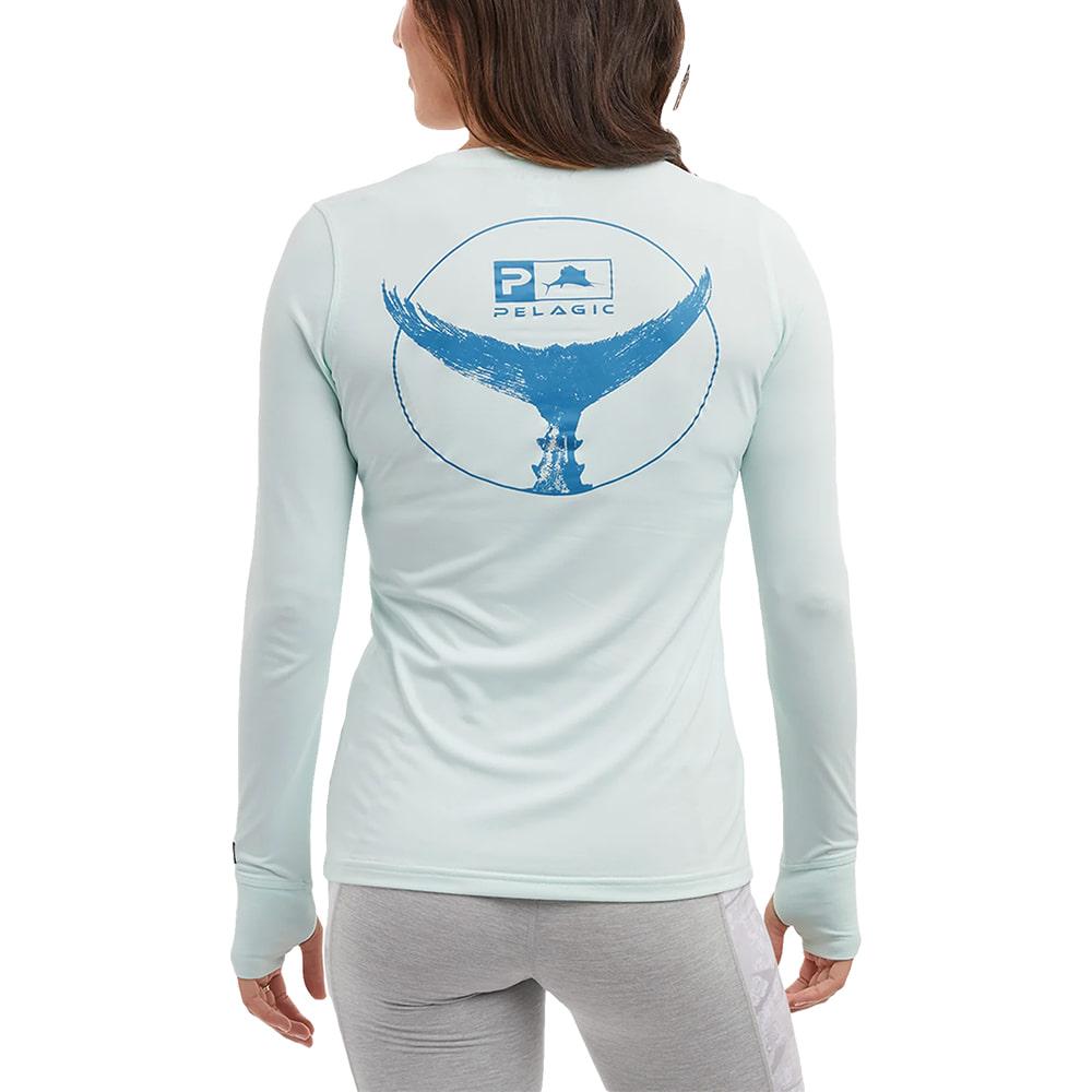 Pelagic Aquatek Long Sleeve Seafoam Women's Graphic Tee