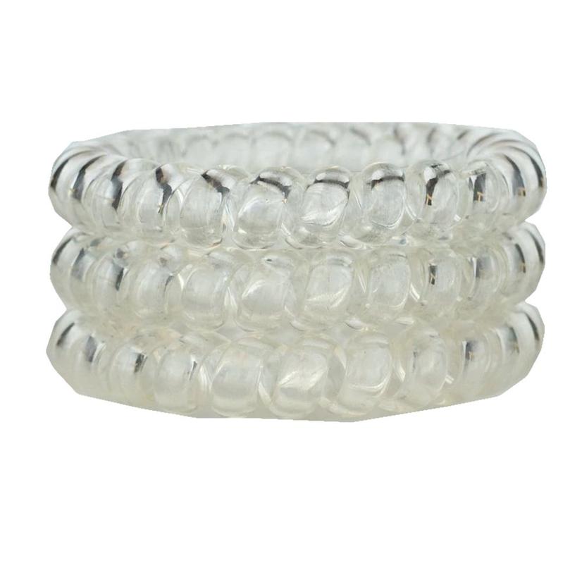 Hotline Hair Ties Crystal Clear Set