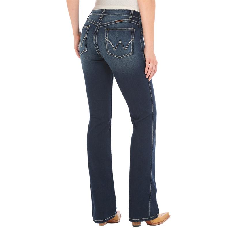 Wrangler Plus Q-Baby Mid Rise Bootcut Women's Denim Jeans