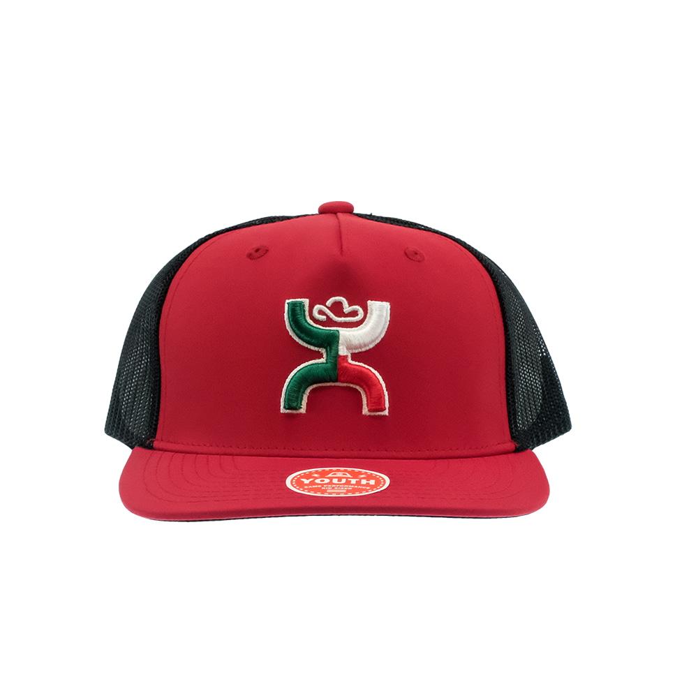 Hooey Boquillas Red Black 5Panel Trucker Youth Cap