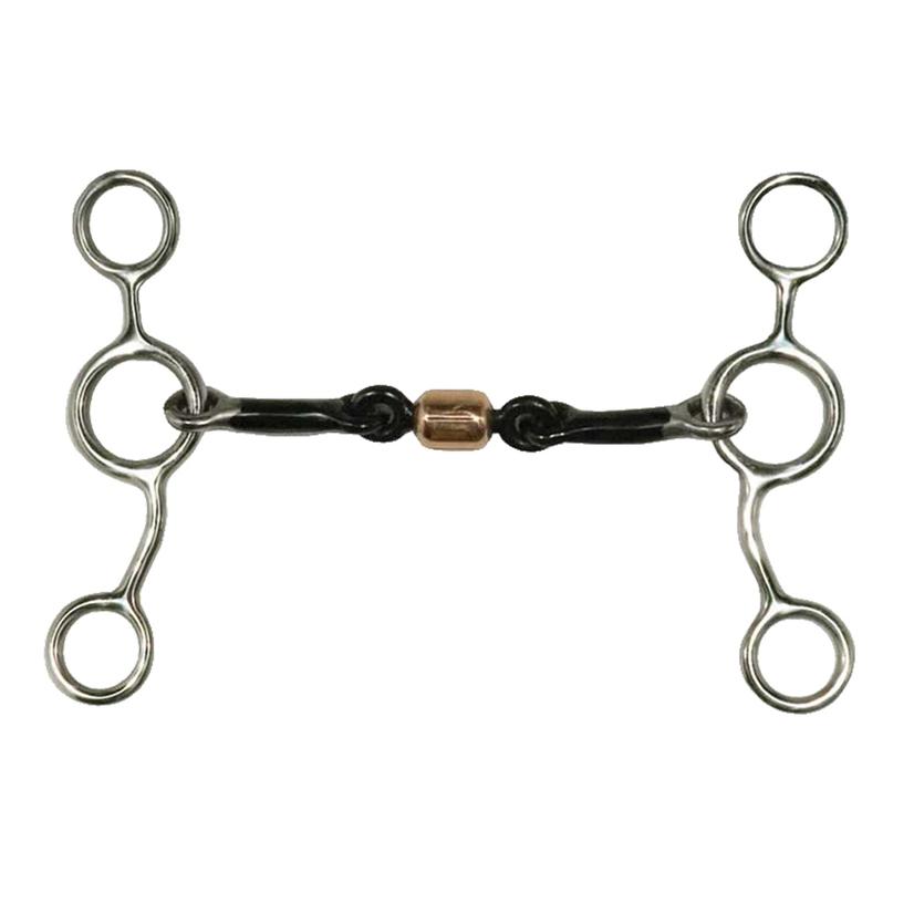 Jr. Cowhorse Roller Dog Bone Gag Bit