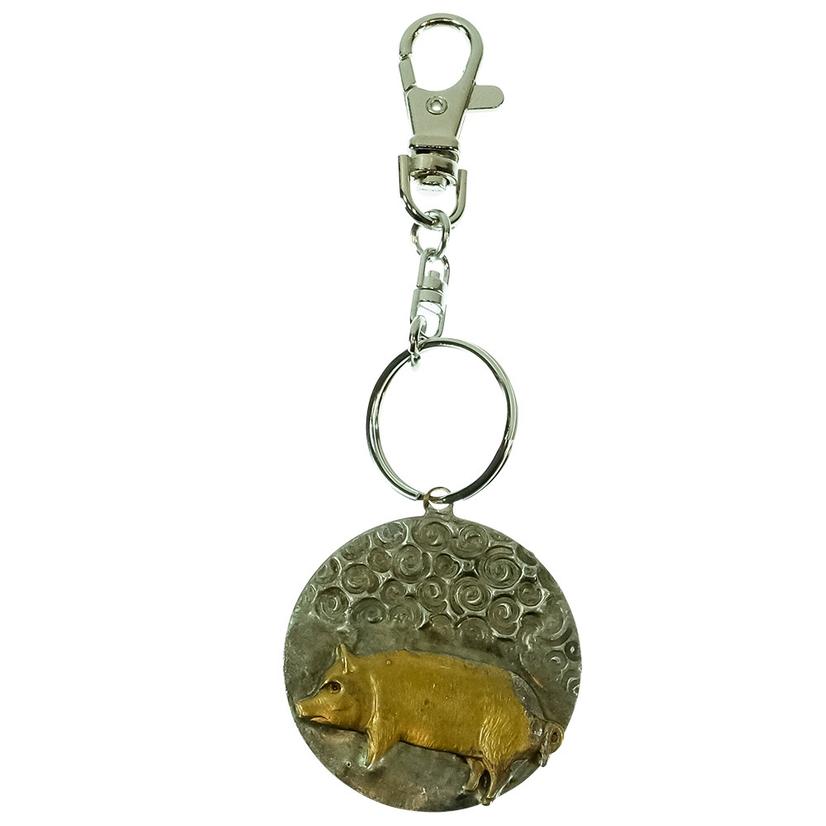 Keychain Round Pig