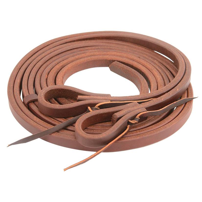 STT Extra Heavy Harness Leather Split Reins 5/8" x 8'