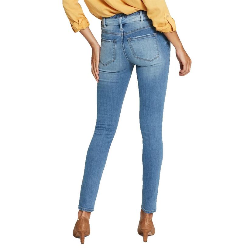 Dear John Denim Gisele High Rise Two Tone Double Waistband Women's Jeans