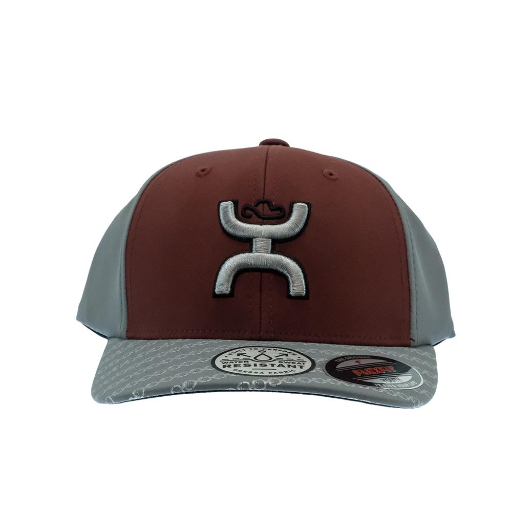 Hooey Solo III Maroon Grey Youth Flexfit Cap