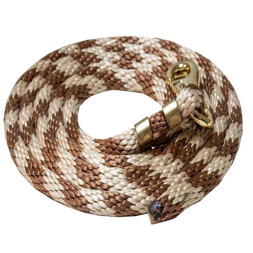 Poly Lead Rope Brass Bull Snap 9'