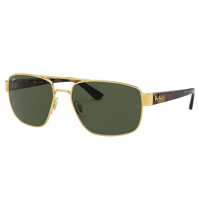 Ray Ban Mens Gold Sunglasses