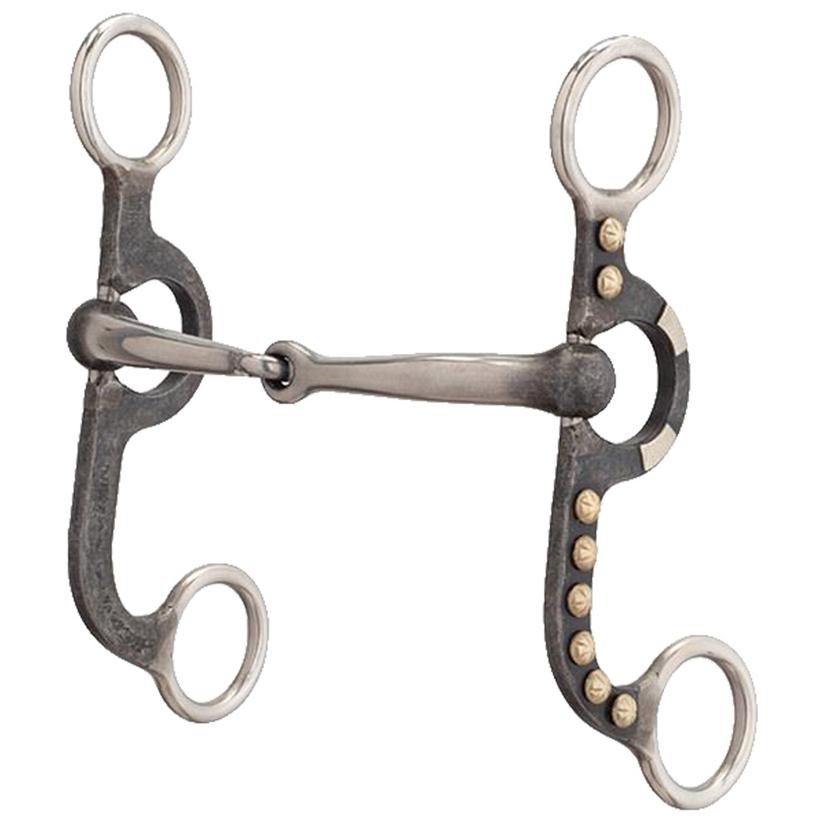 Weaver Leather 4 5/8" Mouth 2 Piece Snaffle Pony Bit with Buffed Black Finish