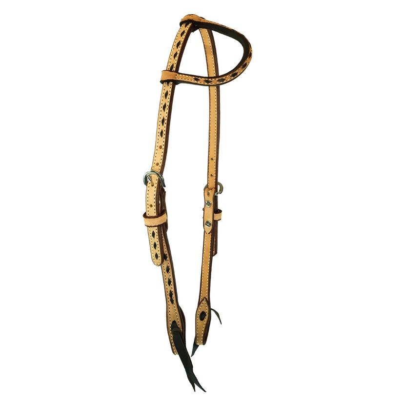 Roughout Buckstitch Slide Ear Headstall