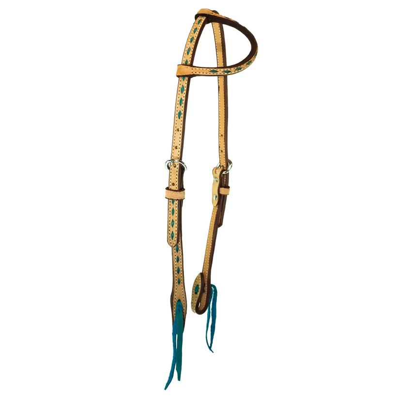 Roughout Buckstitch Slide Ear Headstall