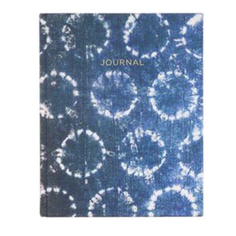 Desk Size Journal Shibori Circles