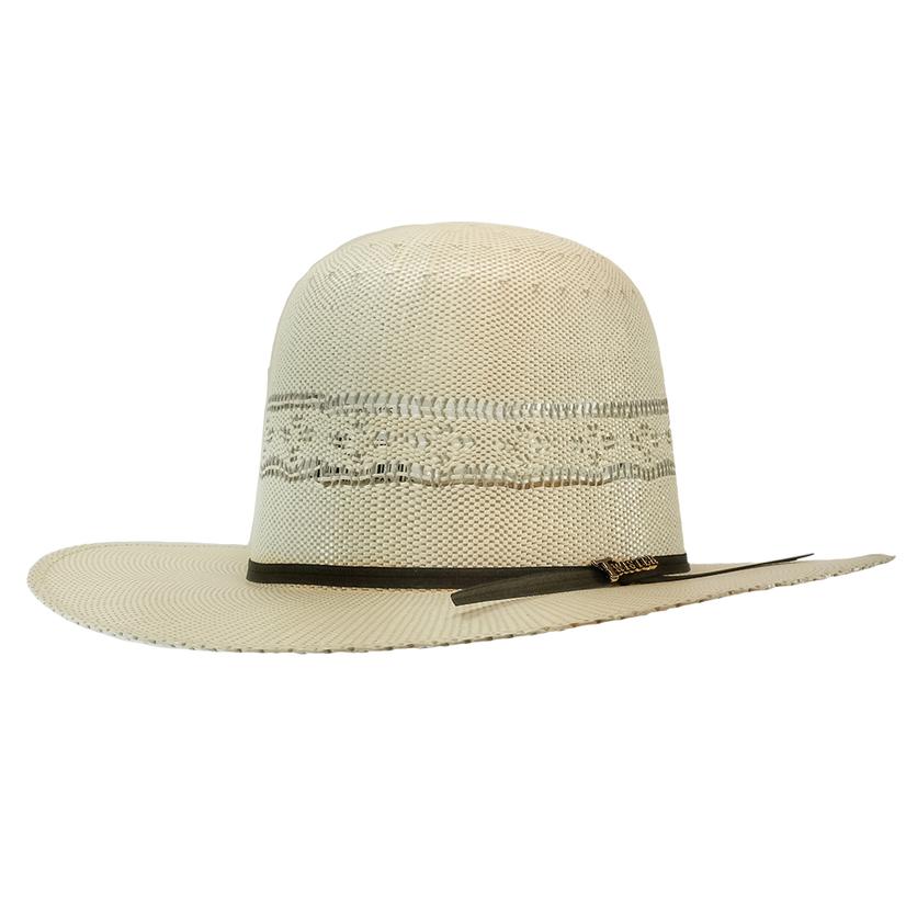 Twister Twisted Weave 3.5" Brim 2 Cord Band Open Crown Straw Hat