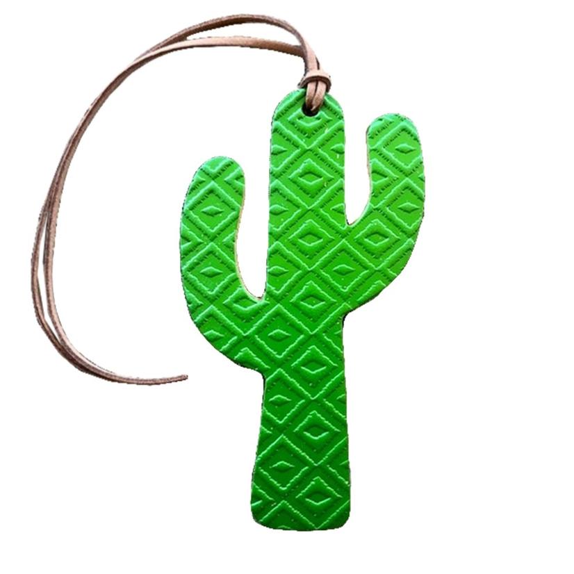 Callahan Leather Aztec Cactus Air Freshener