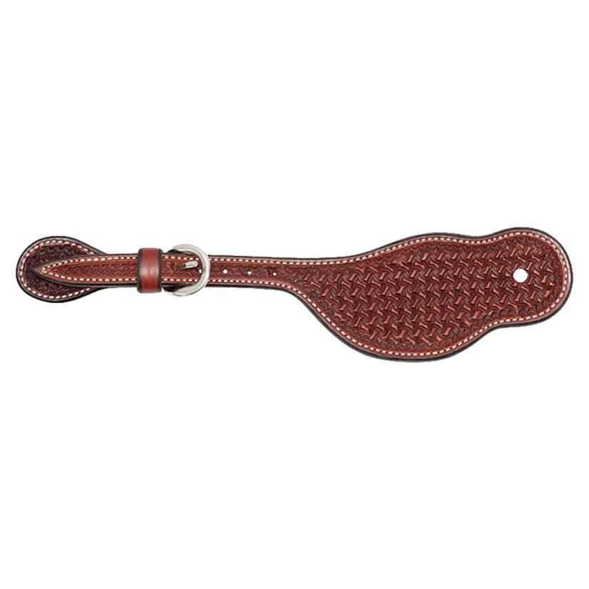 Cowboy Tack Rosewood Spider Buckaroo Youth Spur Straps