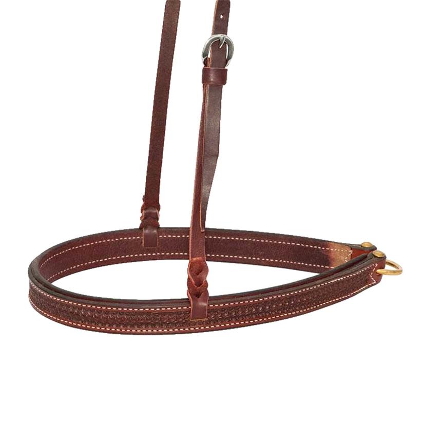 Cowboy Tack Rosewood Spider Stamp Noseband