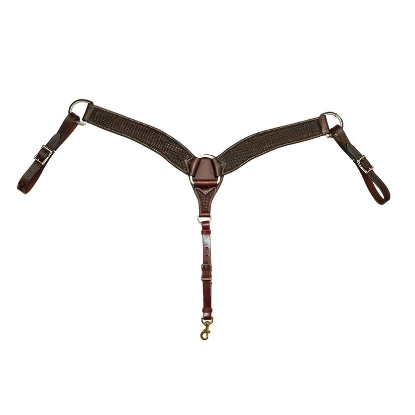 Cowboy Tack Rosewood Spider Stamp 2 3/4" Breast Collar