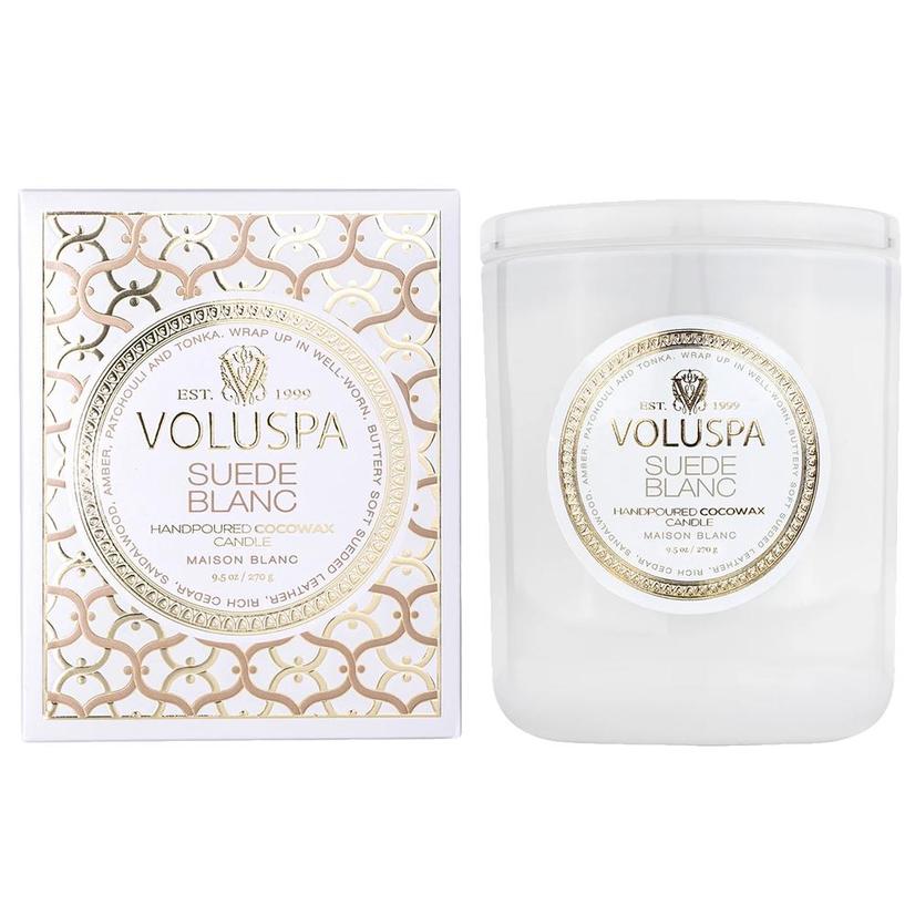 Voluspa Suede Blanc Classic Candle 9.5oz