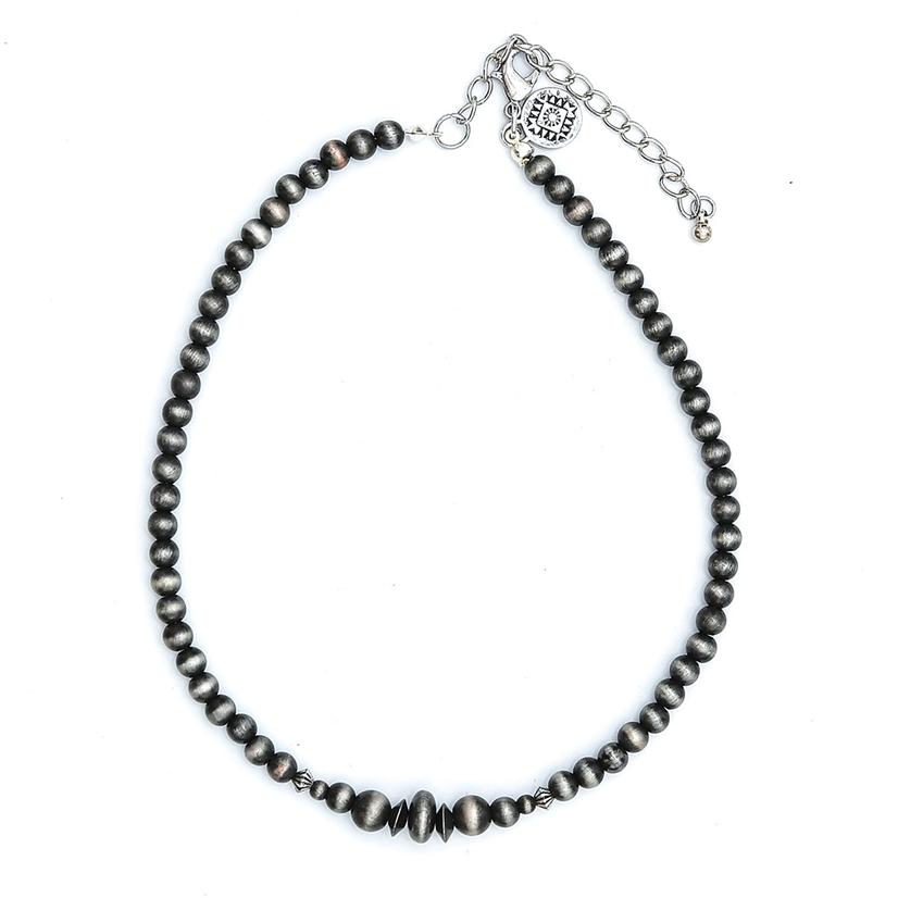 Silver Faux Navajo Pearl Necklace