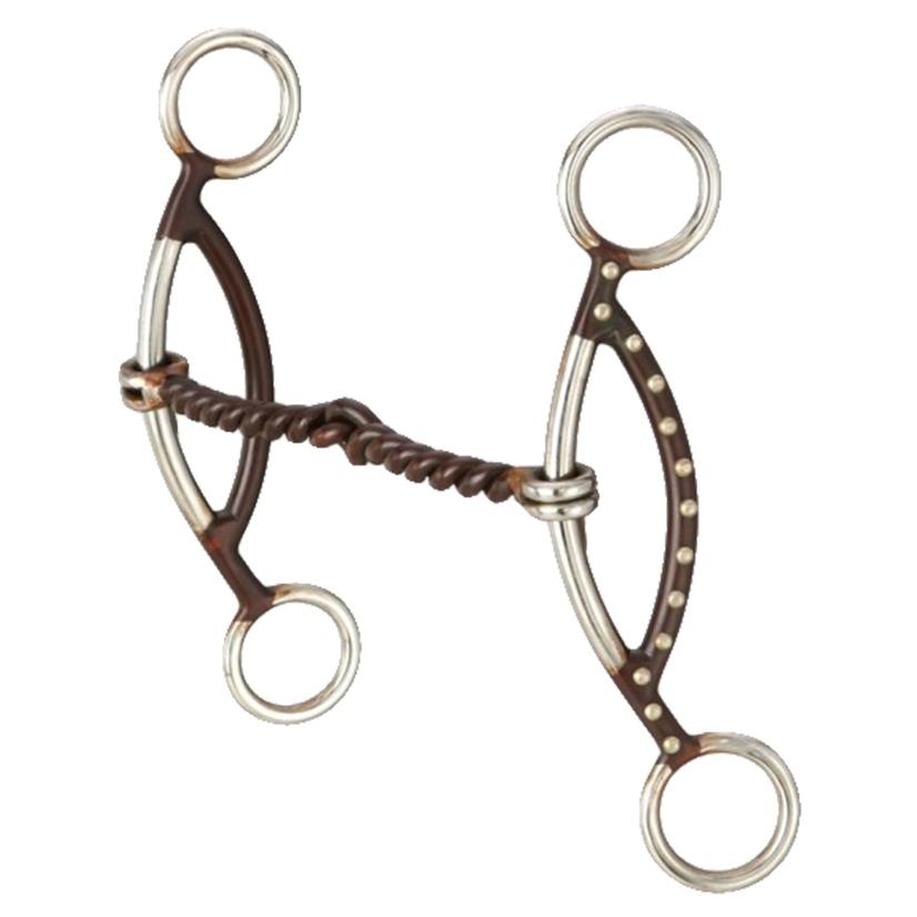 Kelly Silver Star H Gag Twisted Wire Snaffle Bit