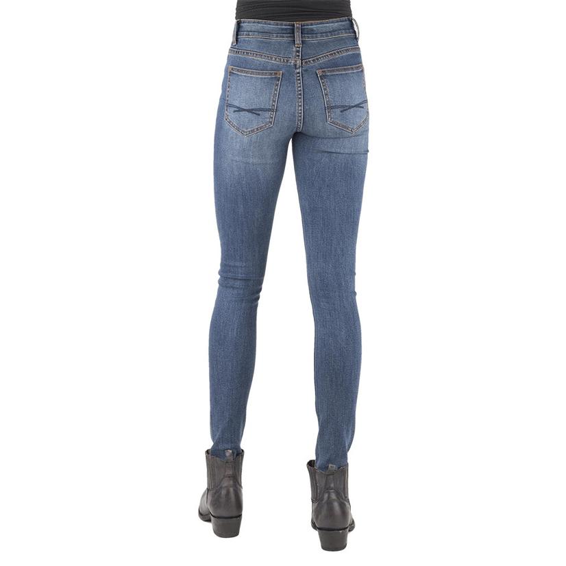 Stetson High Waist Medium Wash Women's Skinny Jeans