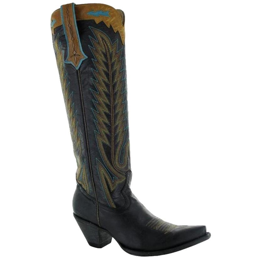 Old Gringo Yippee Ki Yay Yucatan Black with Turquoise Women's Boots