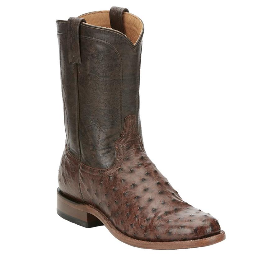 Tony Lama Full Quill Ostrich Men's Roper Boots