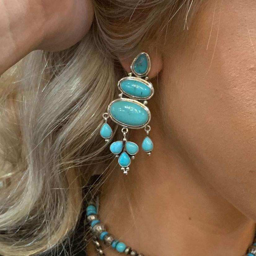 Turquoise Stone Earring