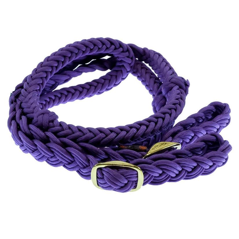 Mustang Cable Knotted Barrel Reins Assorted Colors