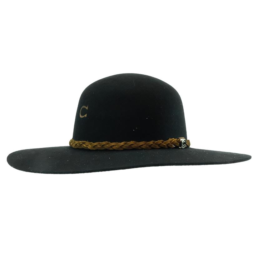 Charlie 1 Horse Wanderlust Jr Black Felt Youth Hat