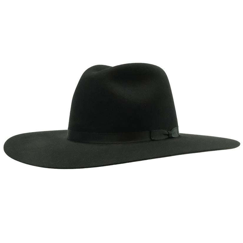 Rodeo King Tracker Precreased 7X 4" Brim Black Felt Hat