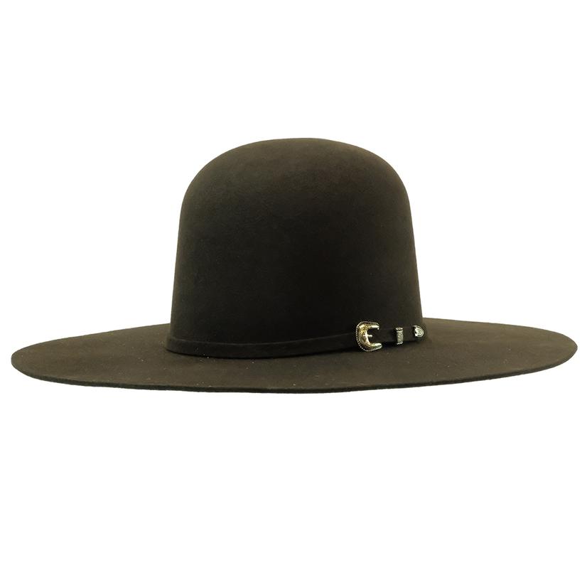 Resistol Brockton Chocolate 4.25" Brim Open Crown Felt Youth Hat