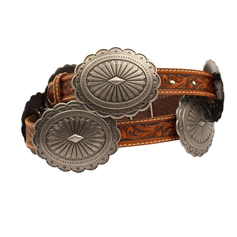 Ariat Tooled and Oval Concho Women's Belt