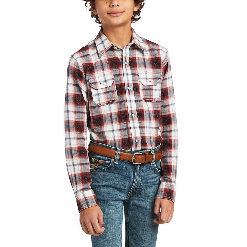 Ariat Hayne Long Sleeve Button-Down Snap Boy's Shirt