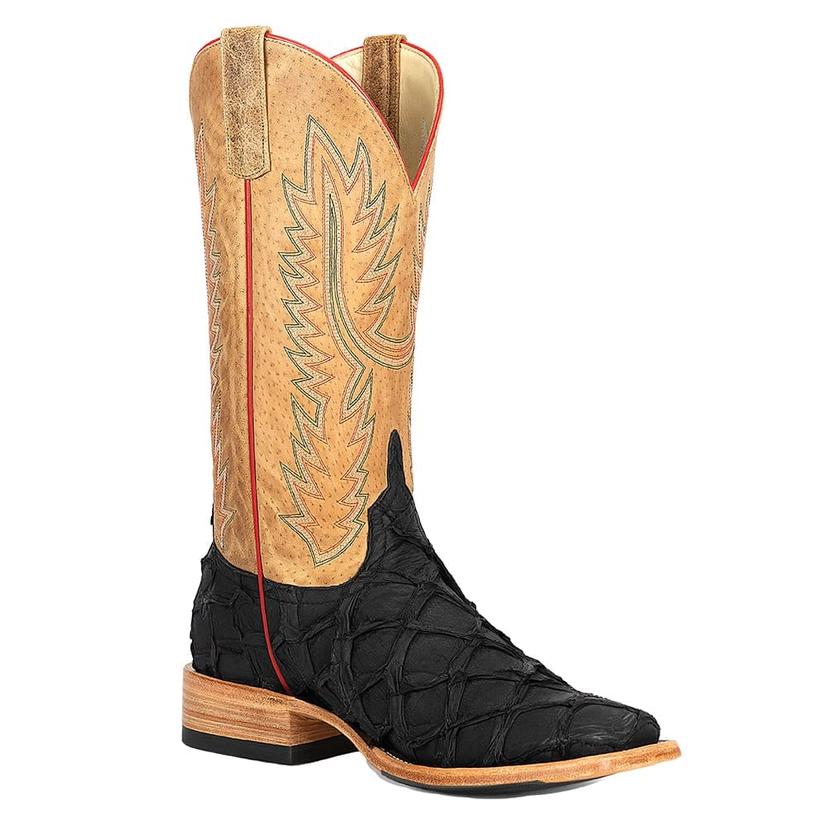 Horsepower Black Matte Big Bass Tan Sinsation Men's Boots