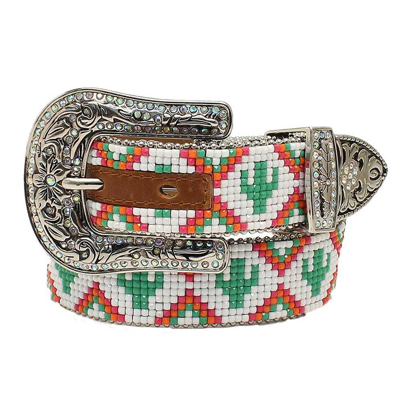 3D Beaded Cactus Girl's Belt