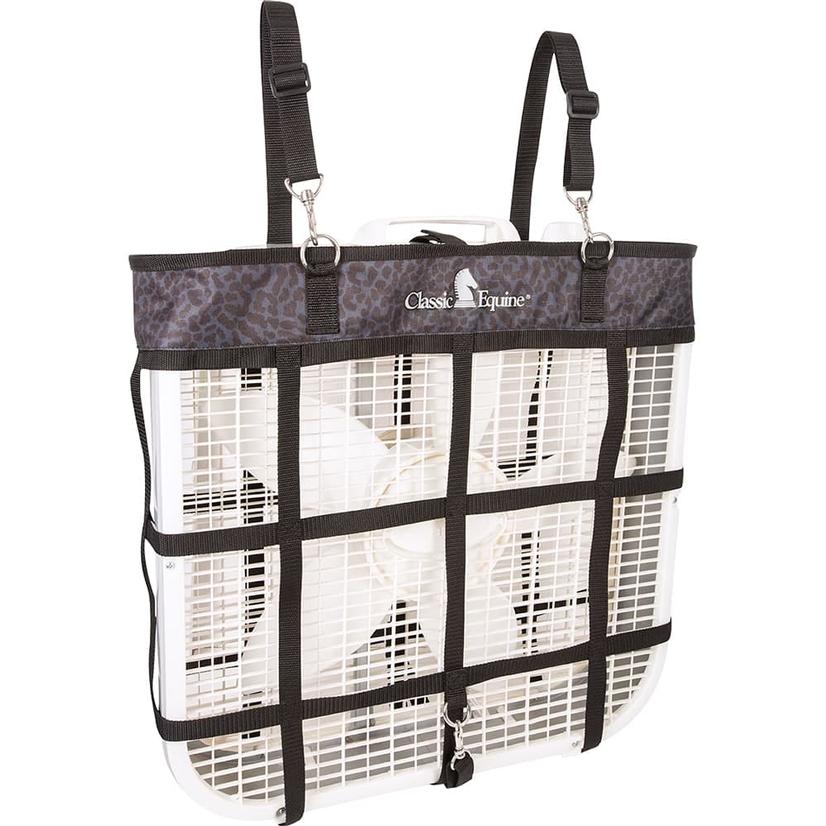 Classic Equine Fan Bag Black Leopard