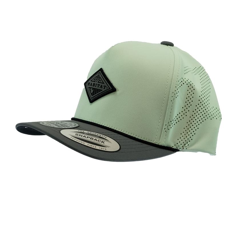 Hooey Habitat Teal Trucker with Grey and Black Diamond Patch Cap