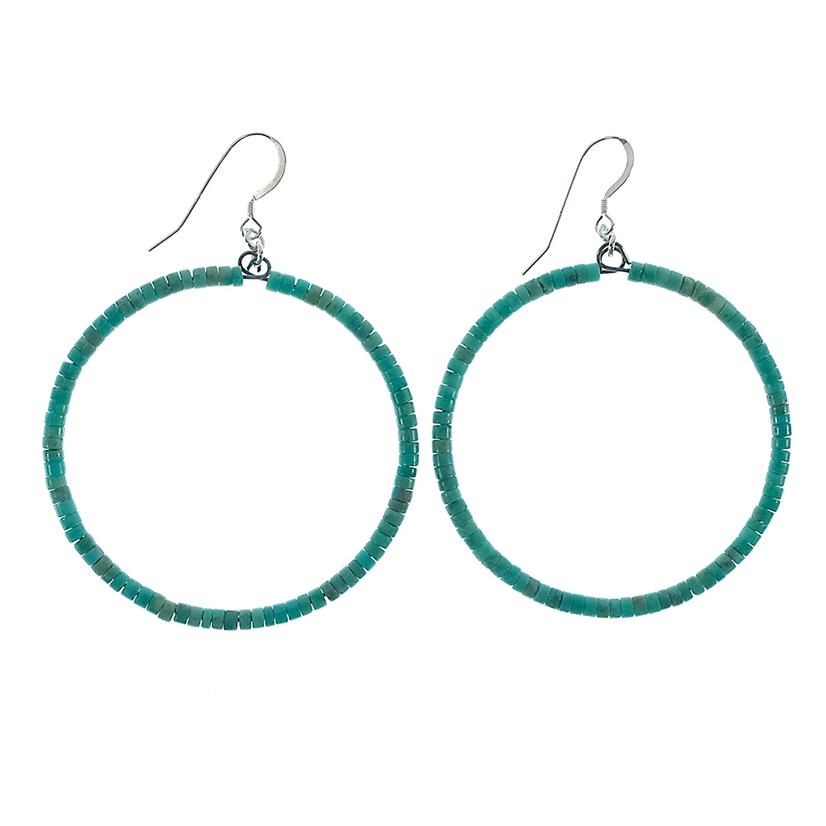 Turquoise Bead Loop 2/18" Earrings