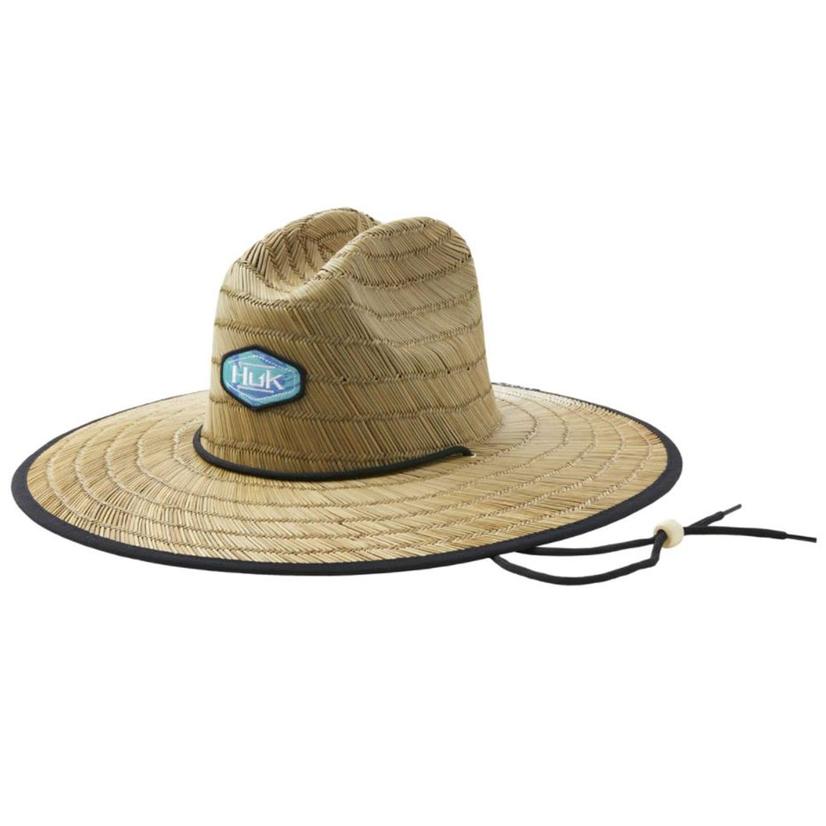 Huk Beach Glass Ocean Palm Straw Hat