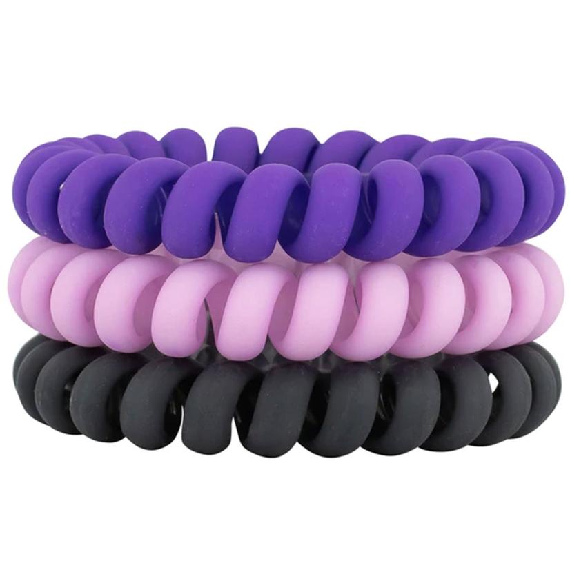 Hotline Hair Ties Ultra Violet Matte Set