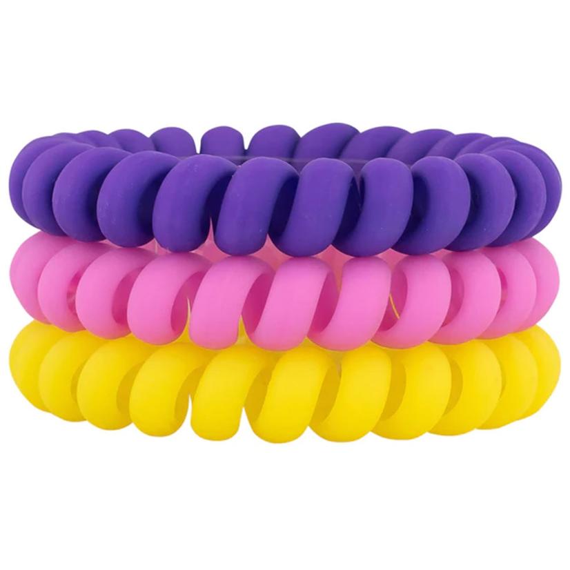 Hotline Hair Ties Flower Power Matte Set