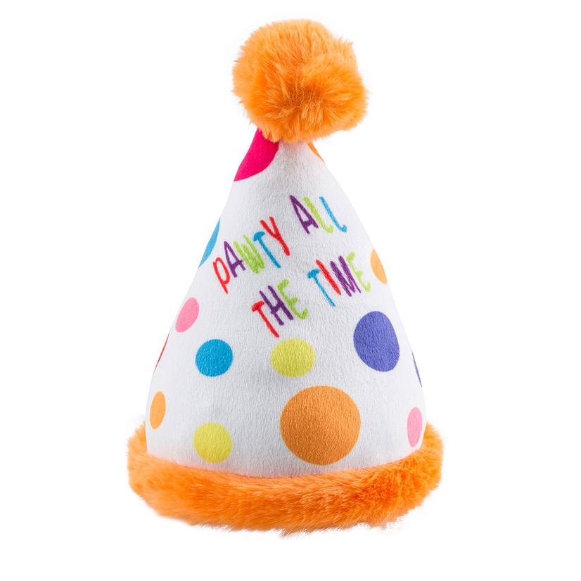 Haute Diggity Dog Happy Birthday Pawty Hat Dog Toy