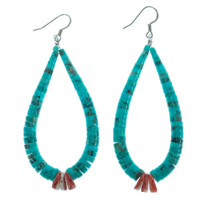 South Tack Tack Turquoise and Spiny Earrings