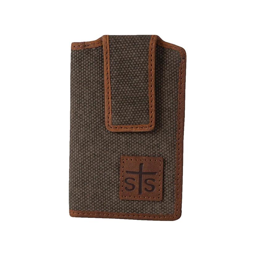 STS Ranchwear Dark Canvas Men's Money Clip