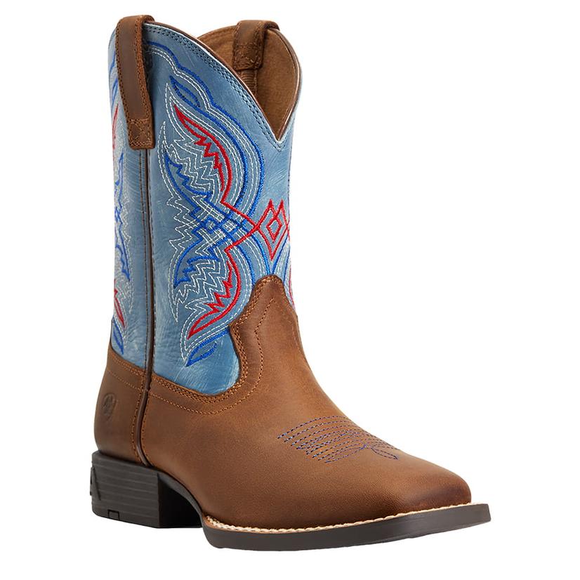 Ariat Double Kicker Stone Blue Boy's Boots