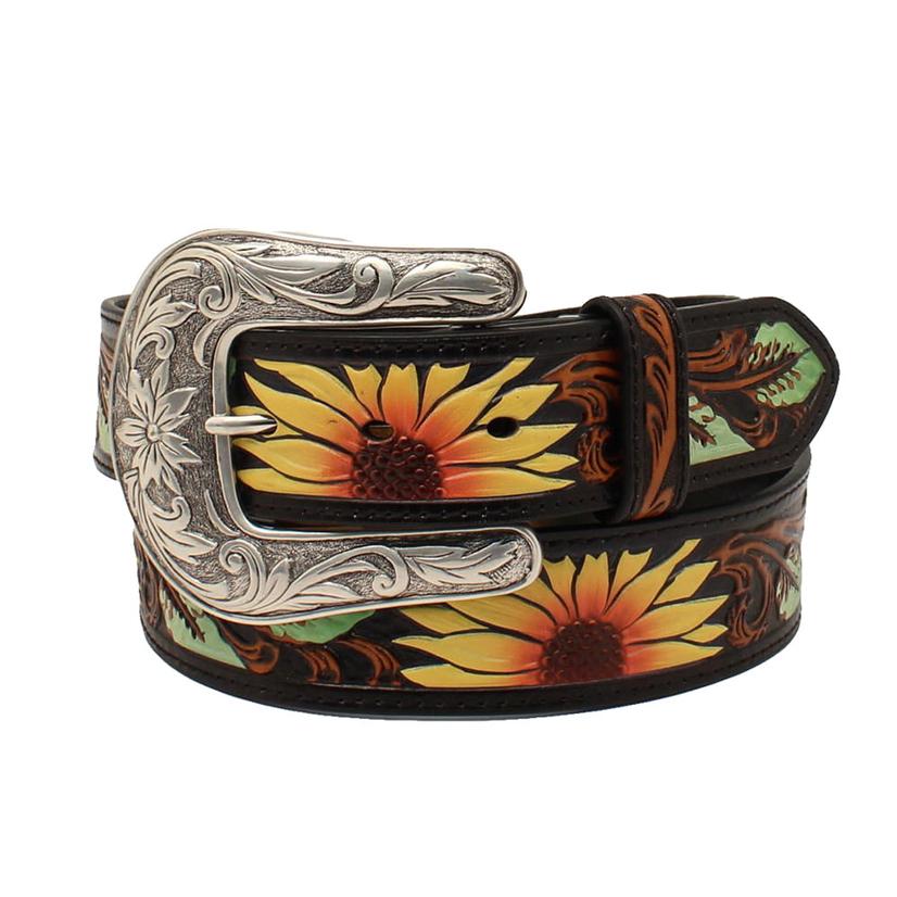 Nocona Tooled Sunflower Women's Belt