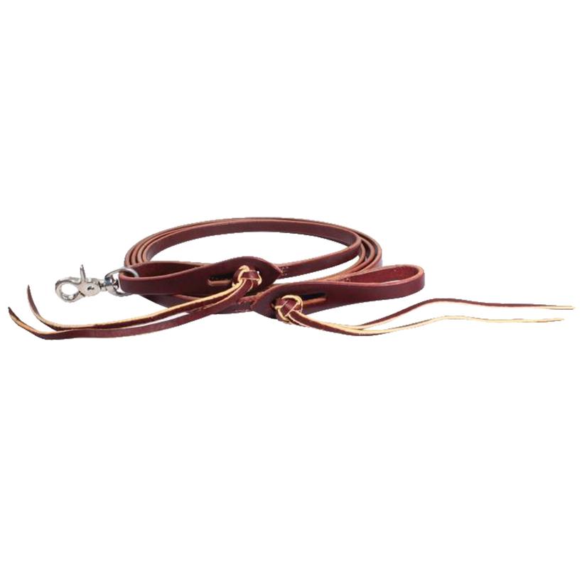 Professional Choice 5/8 Pineapple Knot Latigo Roping Rein