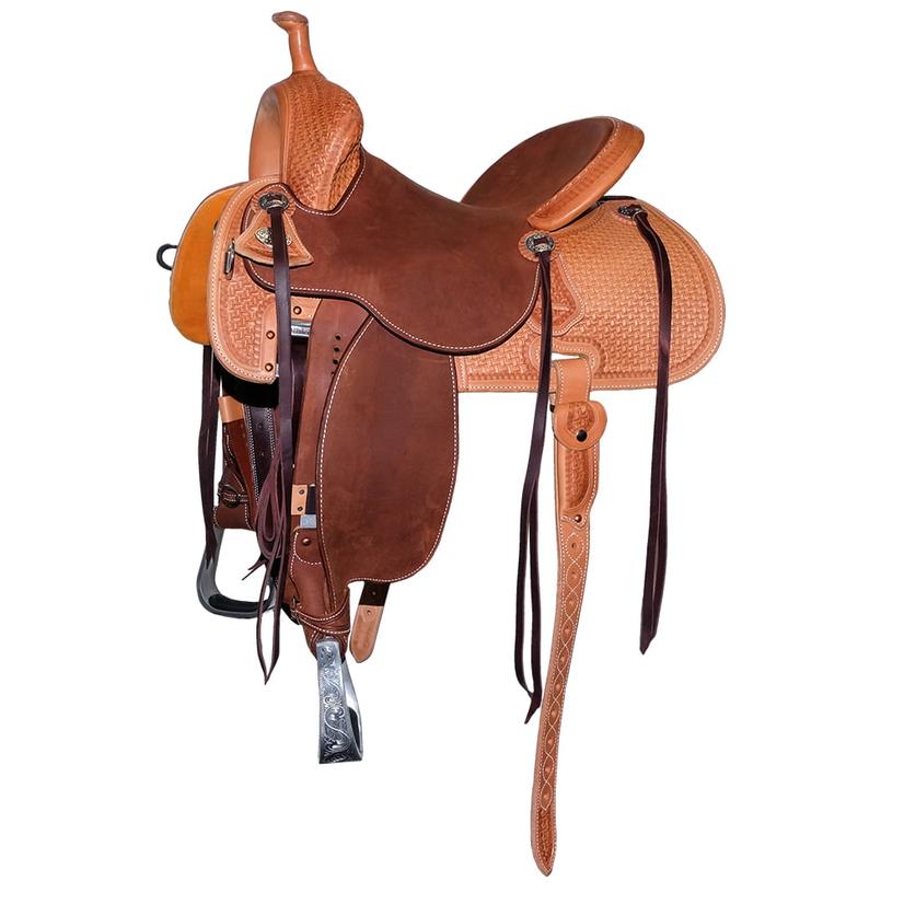 Martin Saddlery 71 Stingray Natural Half Spider Tool 14" Barrel Racing Saddle