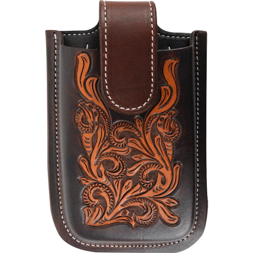 Martin Saddlery Floral Tooled Smart Phone Holder