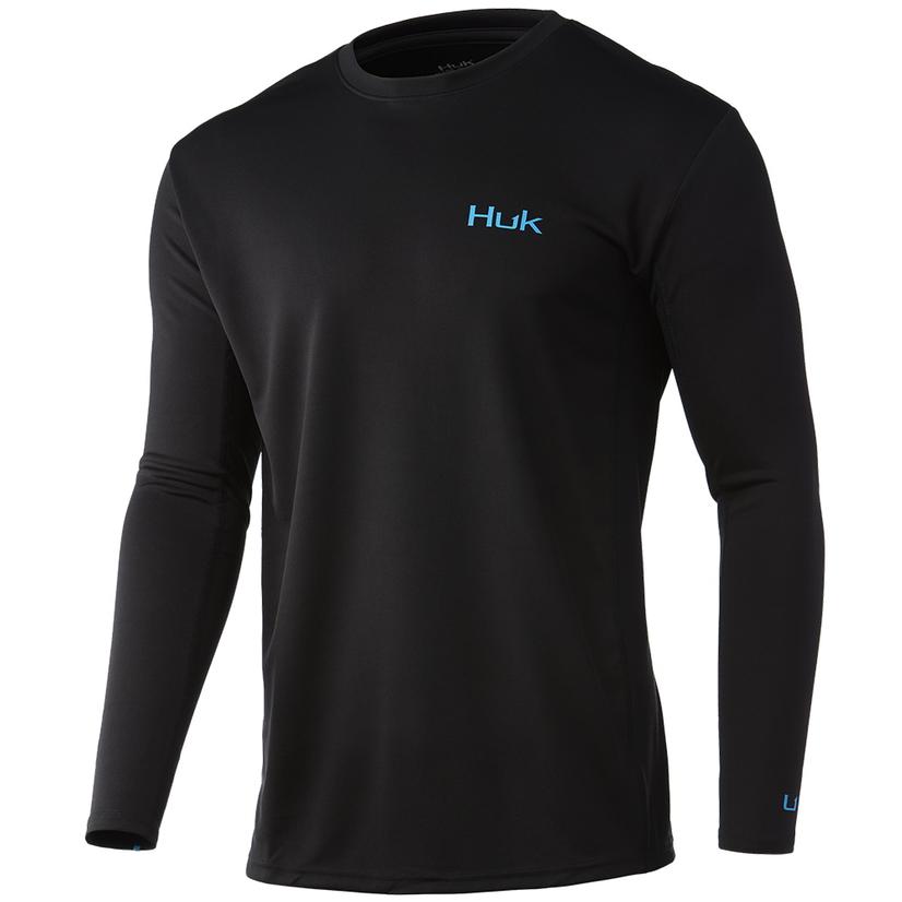 Huk ICON X Men's Black Long Sleeve Shirt